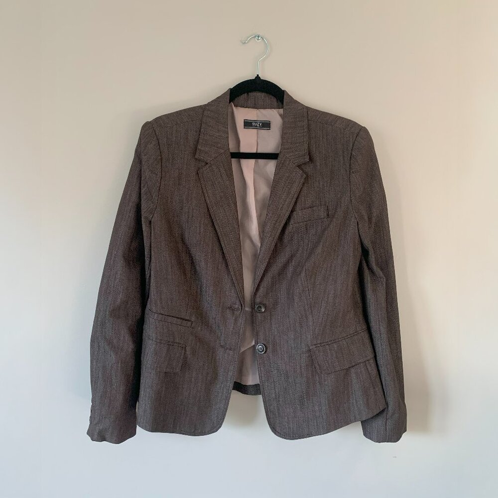 Light Brown 2-Button Blazer